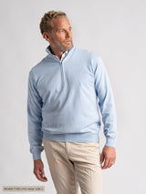 GORDON_half_ZIP_Cross_Sportswear_front1_Blue