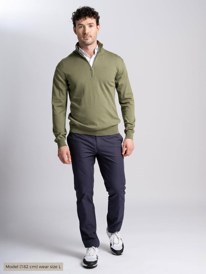 GORDON_HALF_ZIP_Cross_Sportswear_green_front