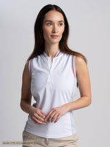 ALLY_POLOSHIRT_Cross_sportswear_white_front