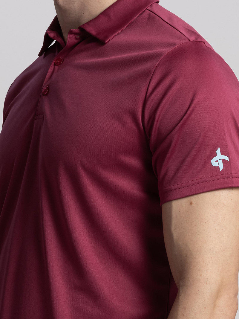 COLLIN_POLOSHIRT_Cross_sportswear_Wine_close